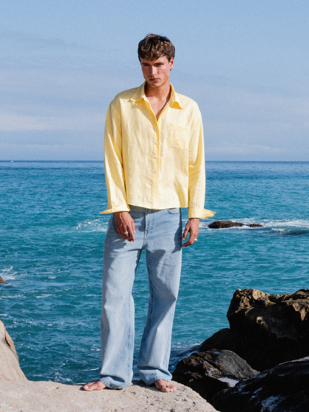 Formentera Linen Shirt | Yellow