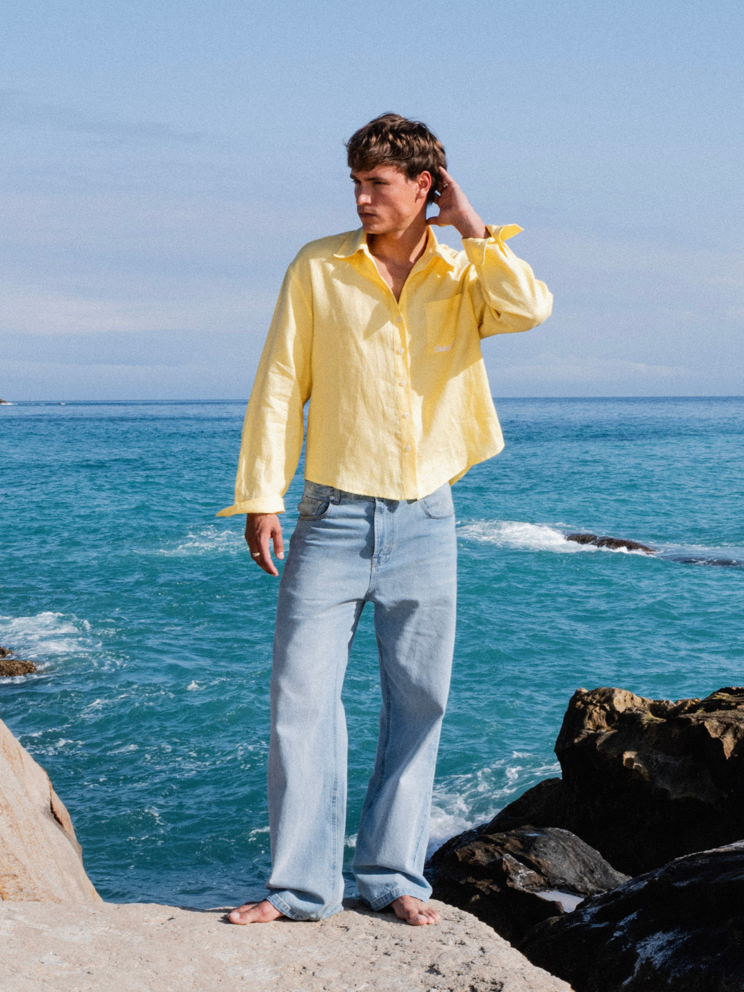 Formentera Linen Shirt | Yellow