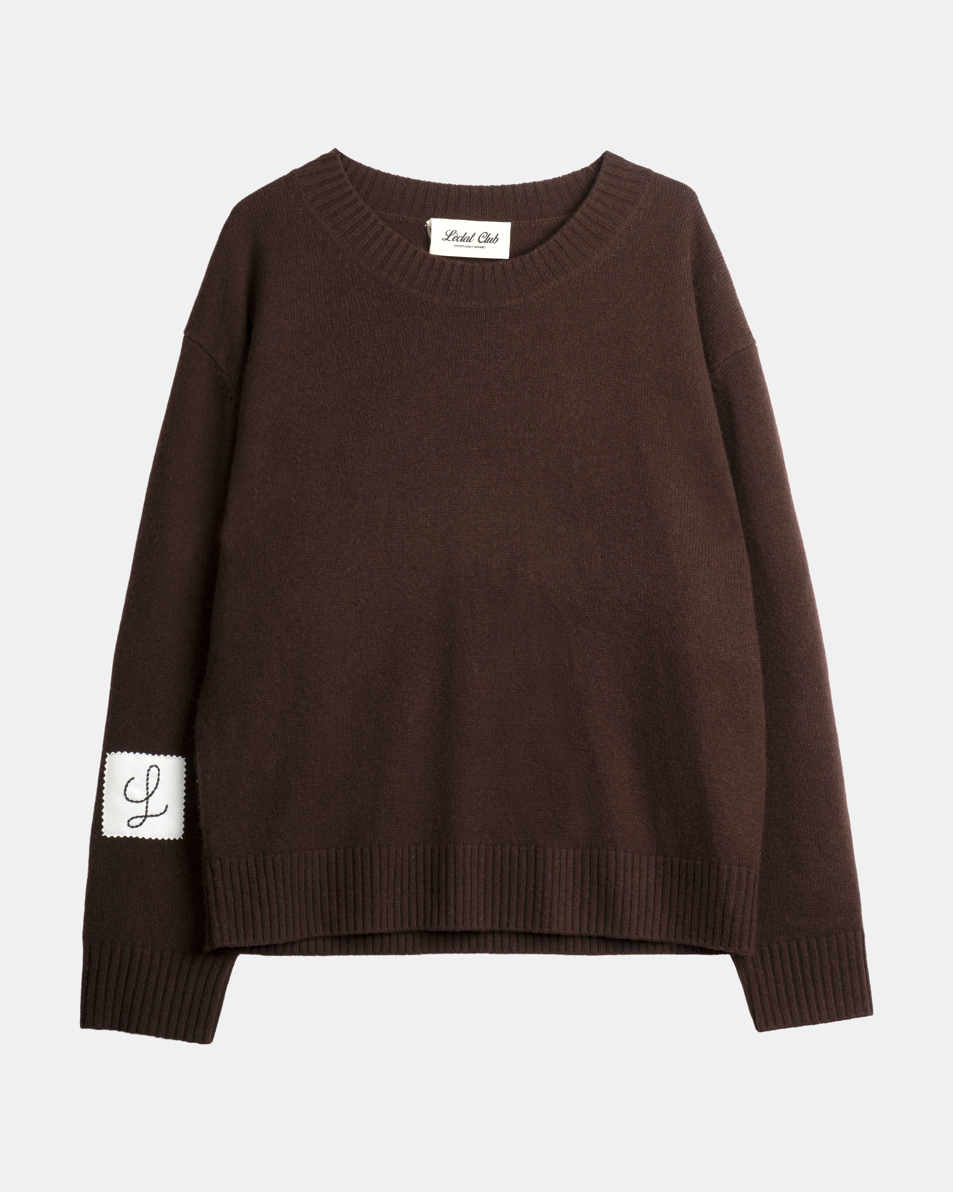 Refined Cashmere Sweater | Brown