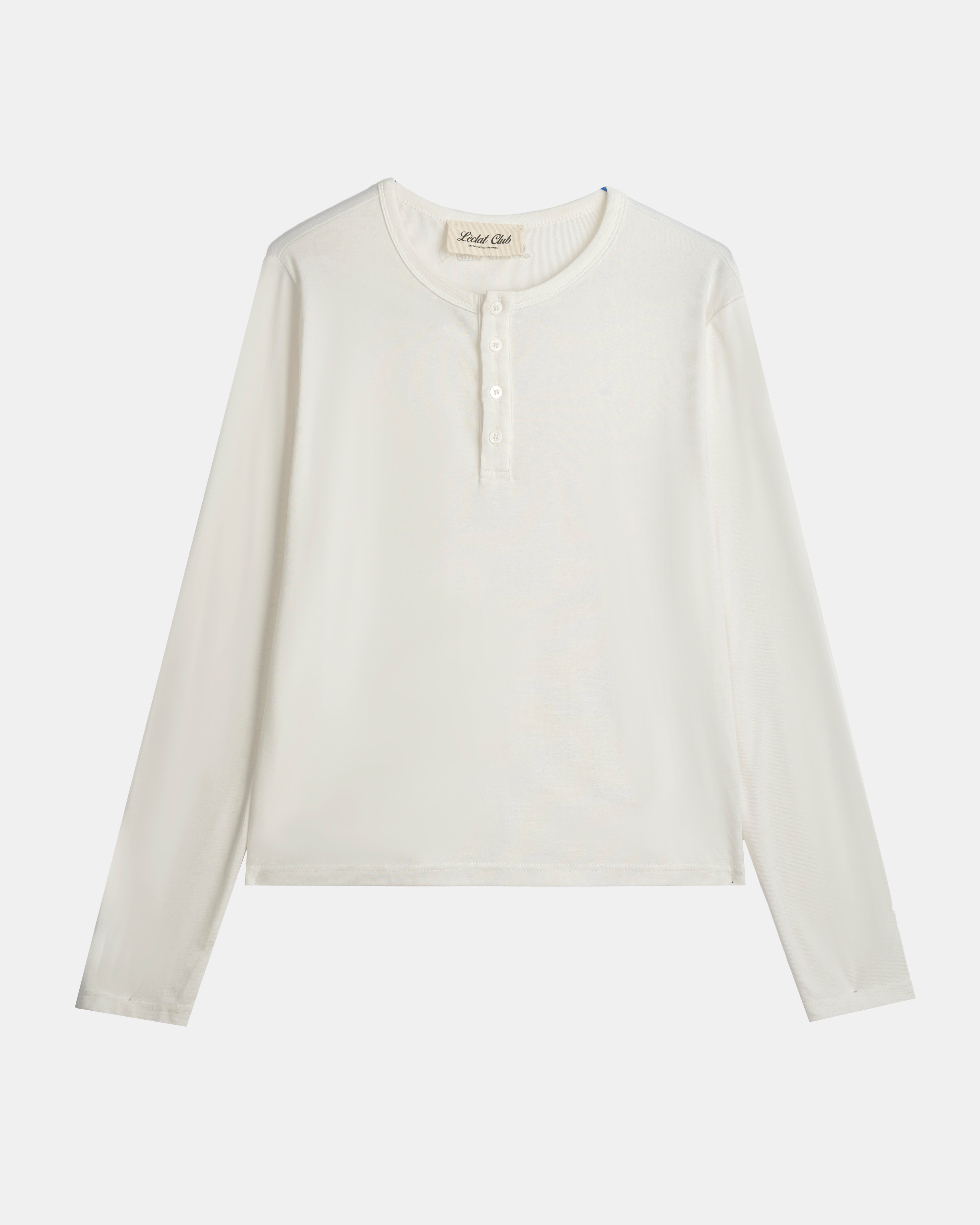 Essential Henley Shirt | White