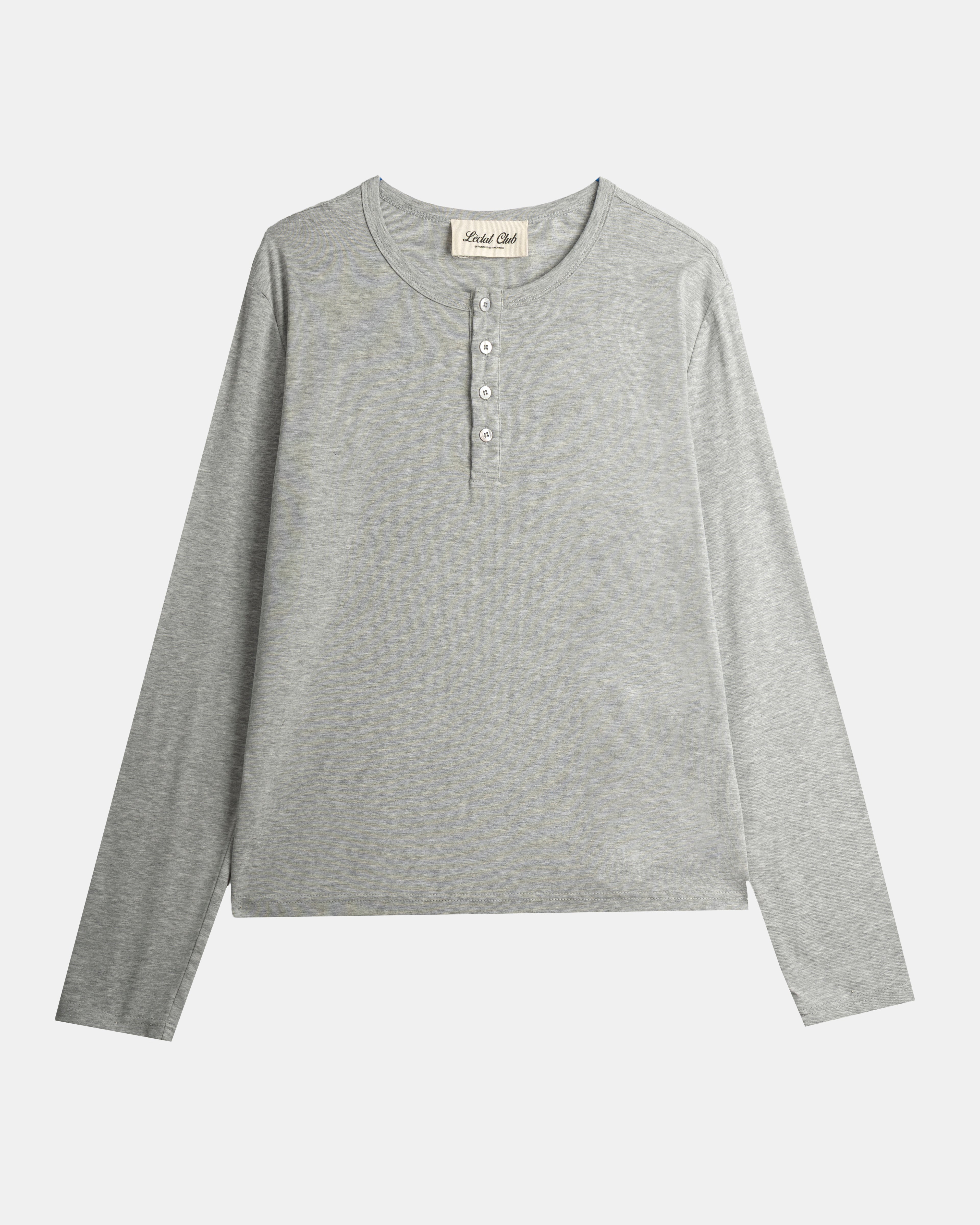 Essential Henley Shirt | Grey