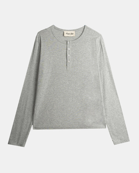 Essential Henley Shirt | Grey – Leclat Club