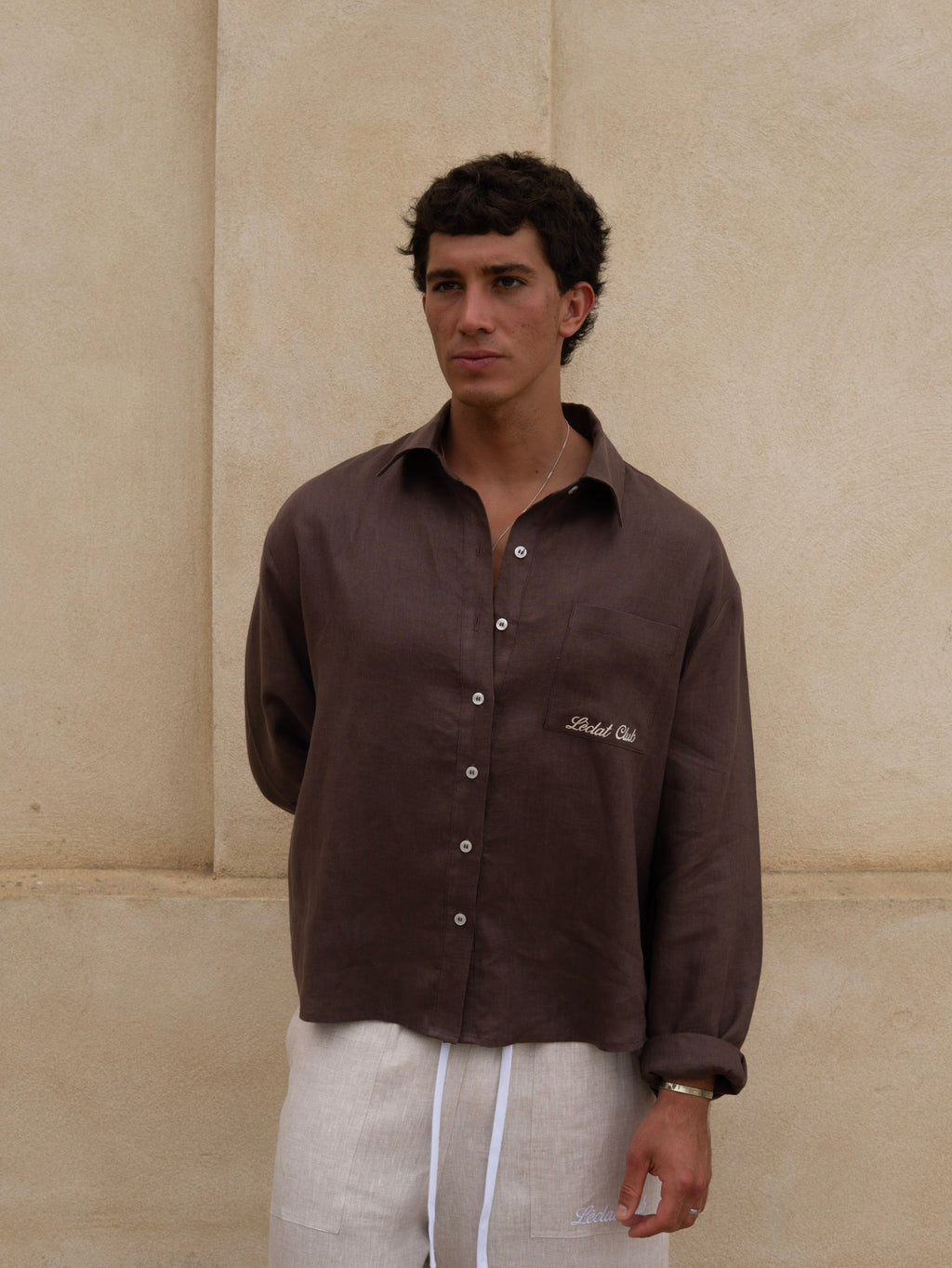 Formentera Linen Shirt | Brown