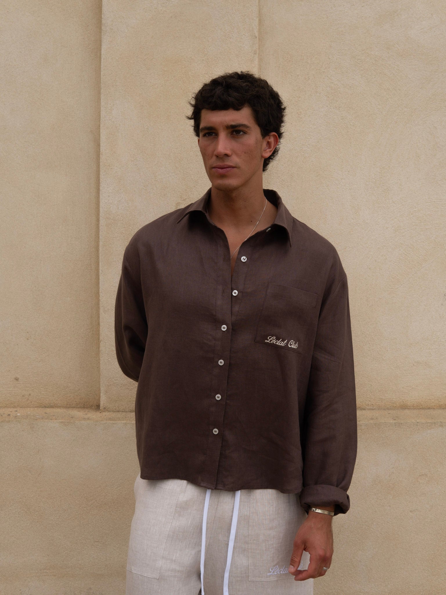 Formentera Linen Shirt | Brown