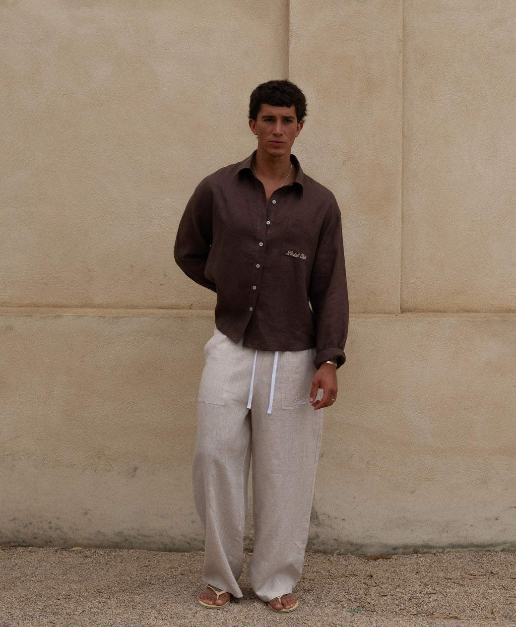 Formentera Linen Shirt | Brown