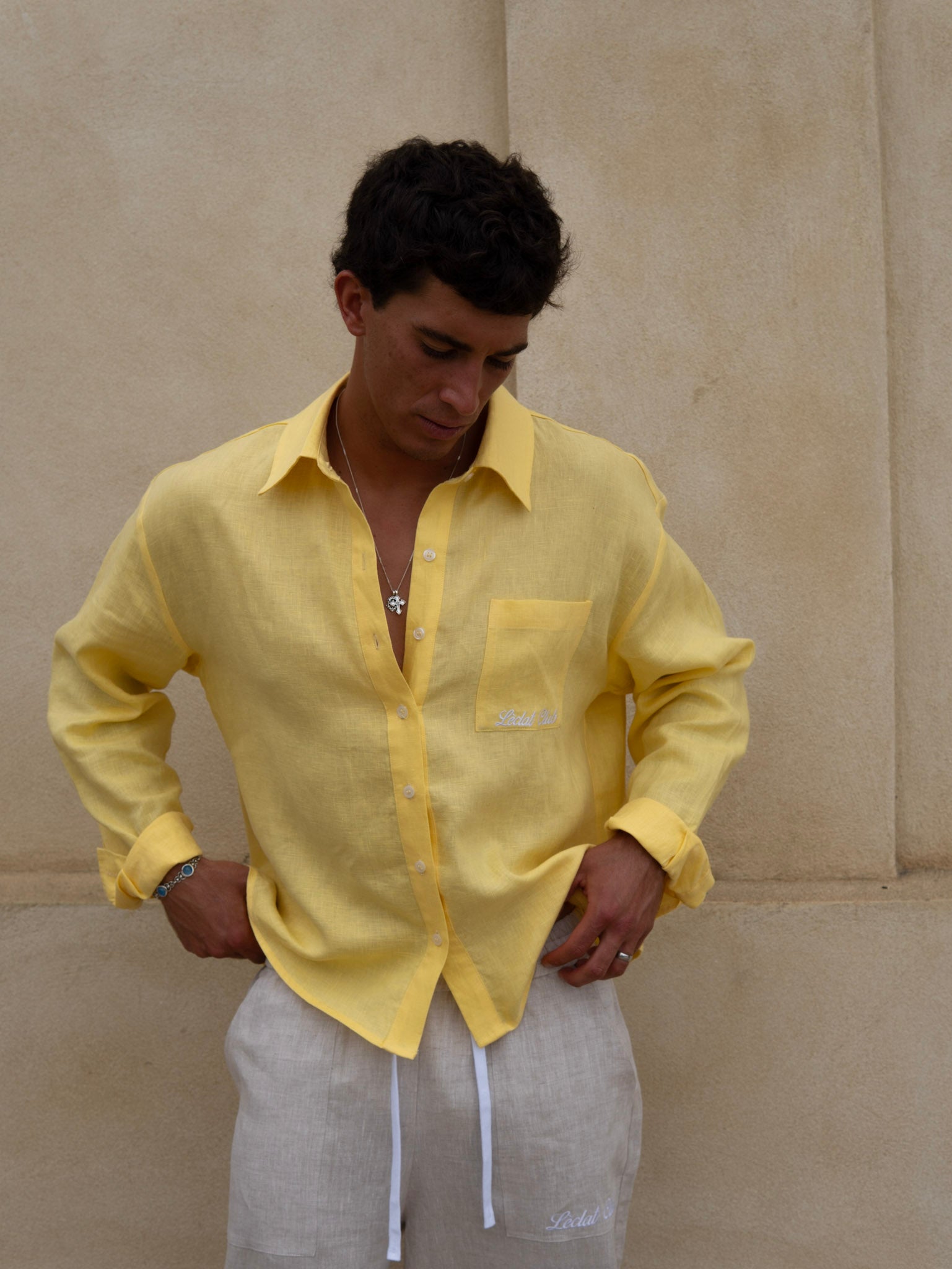 Formentera Linen Shirt | Yellow
