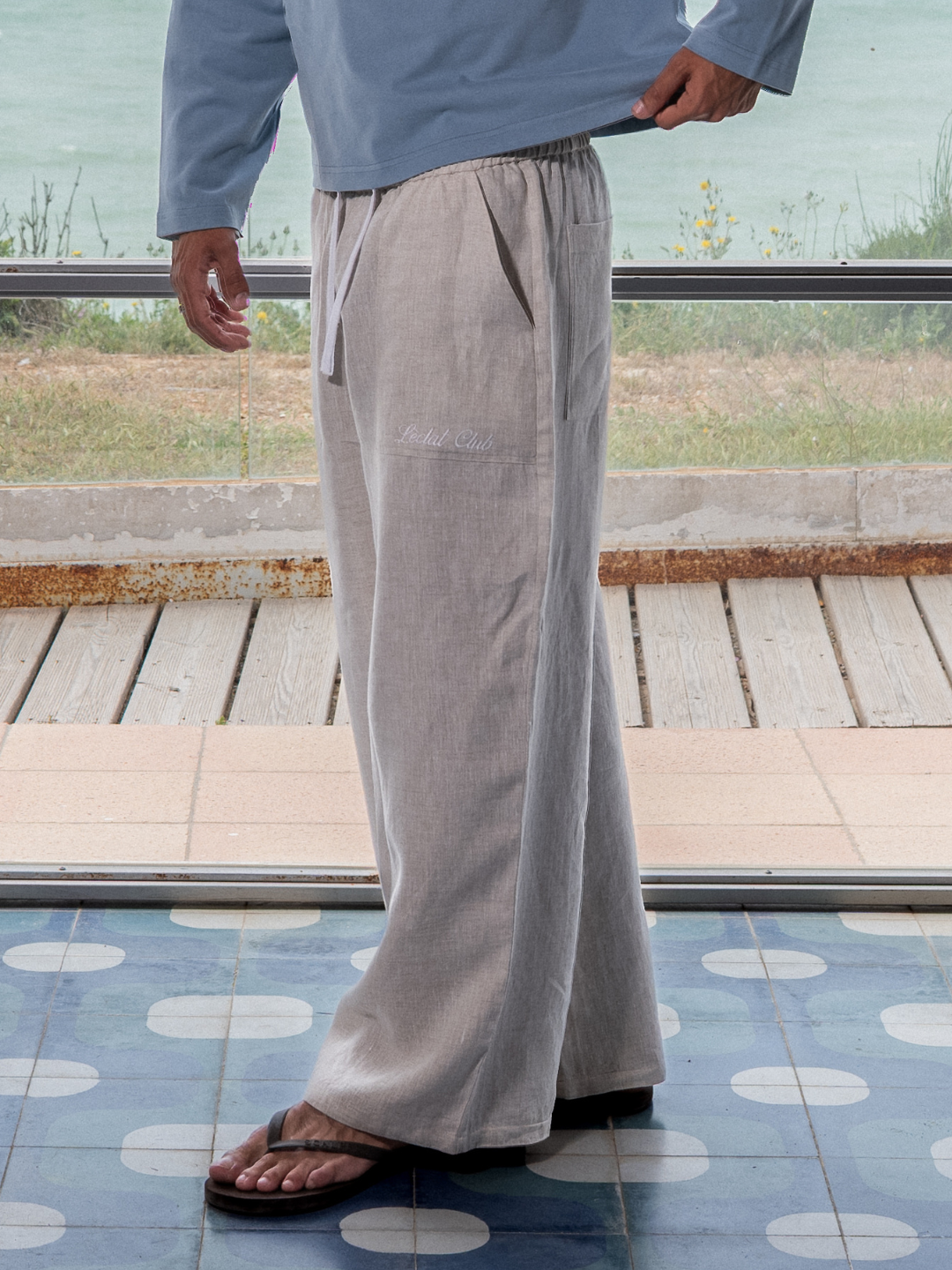 Tarida Linen Pants | Beige