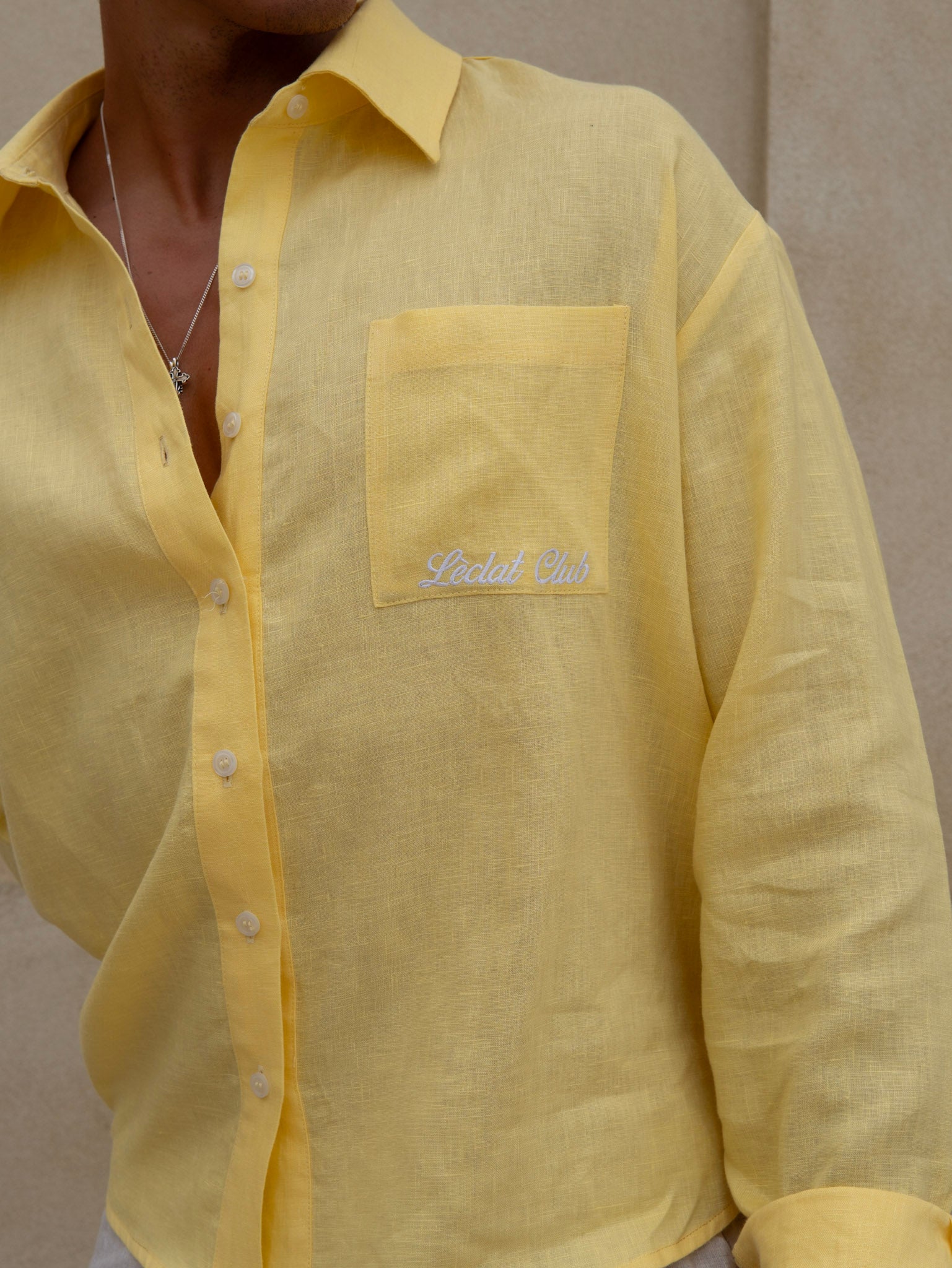 Formentera Linen Shirt | Yellow