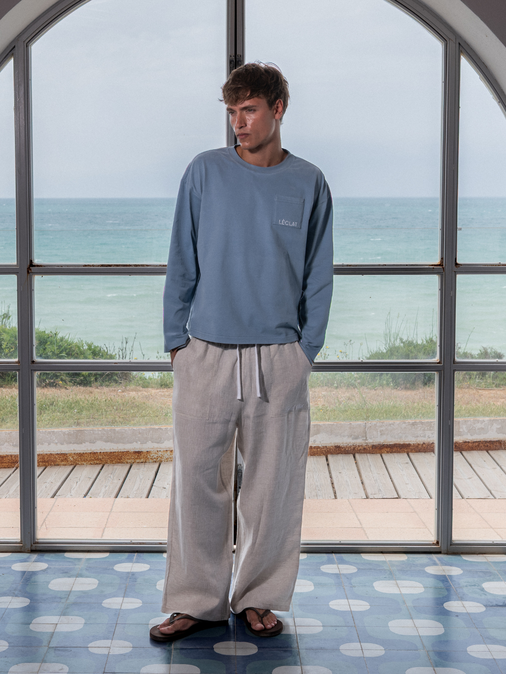 Tarida Linen Pants | Beige