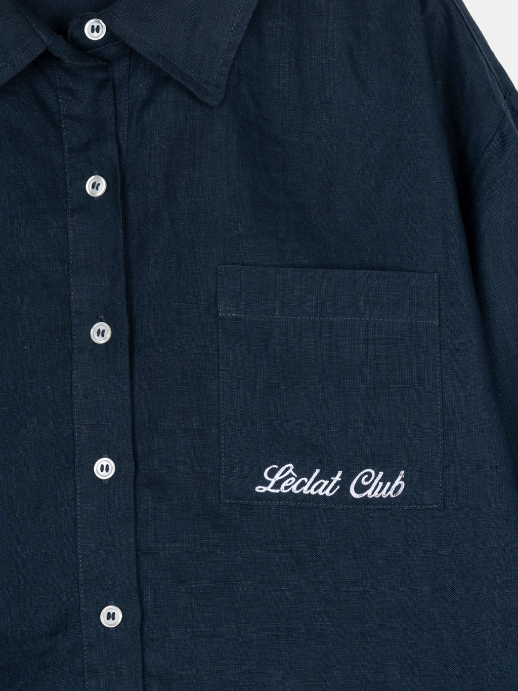 Formentera Linen Shirt | Navy Blue