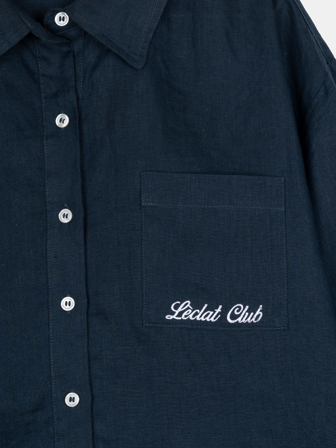 Formentera Linen Shirt | Navy Blue