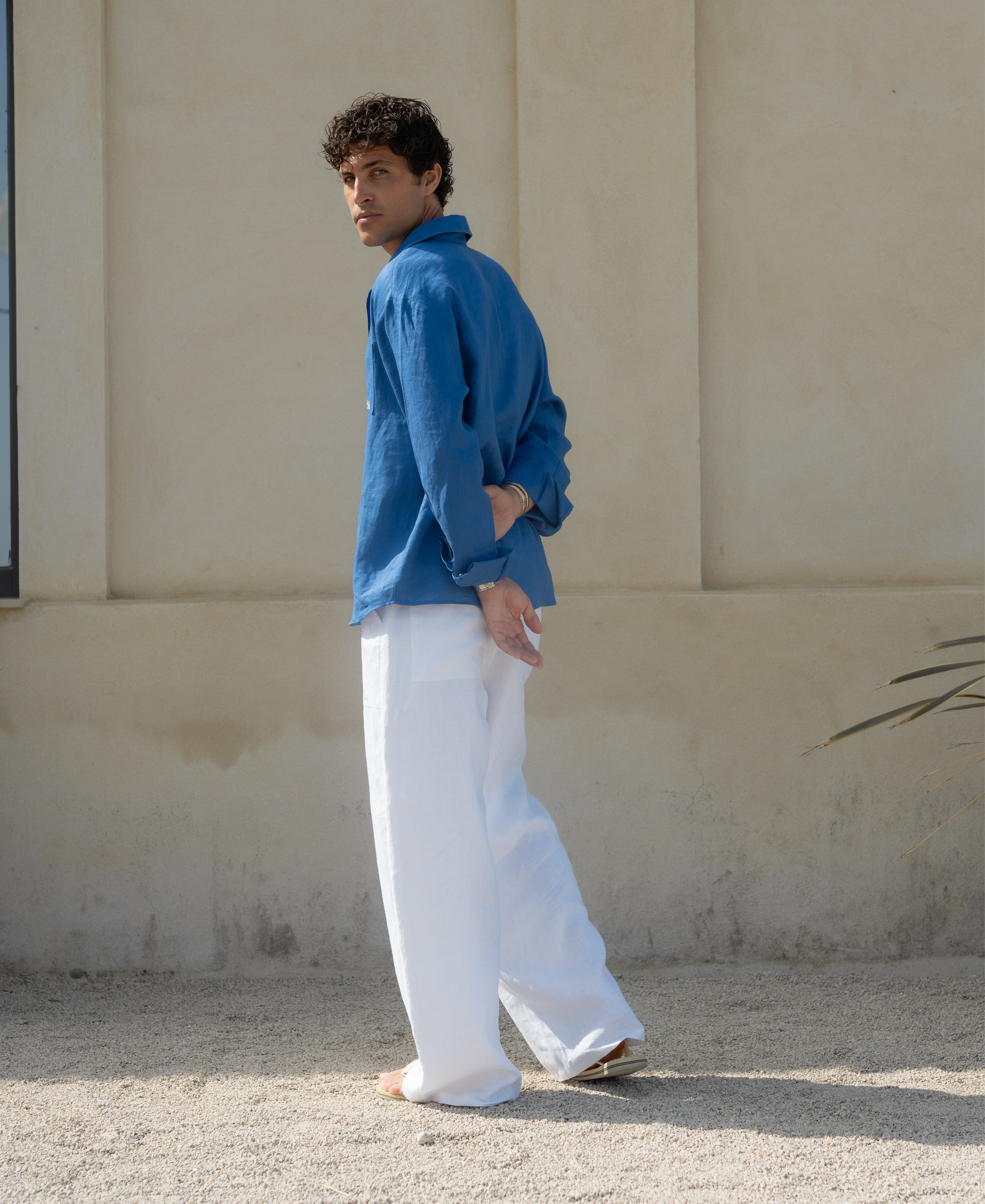 Formentera Linen Shirt | Blue