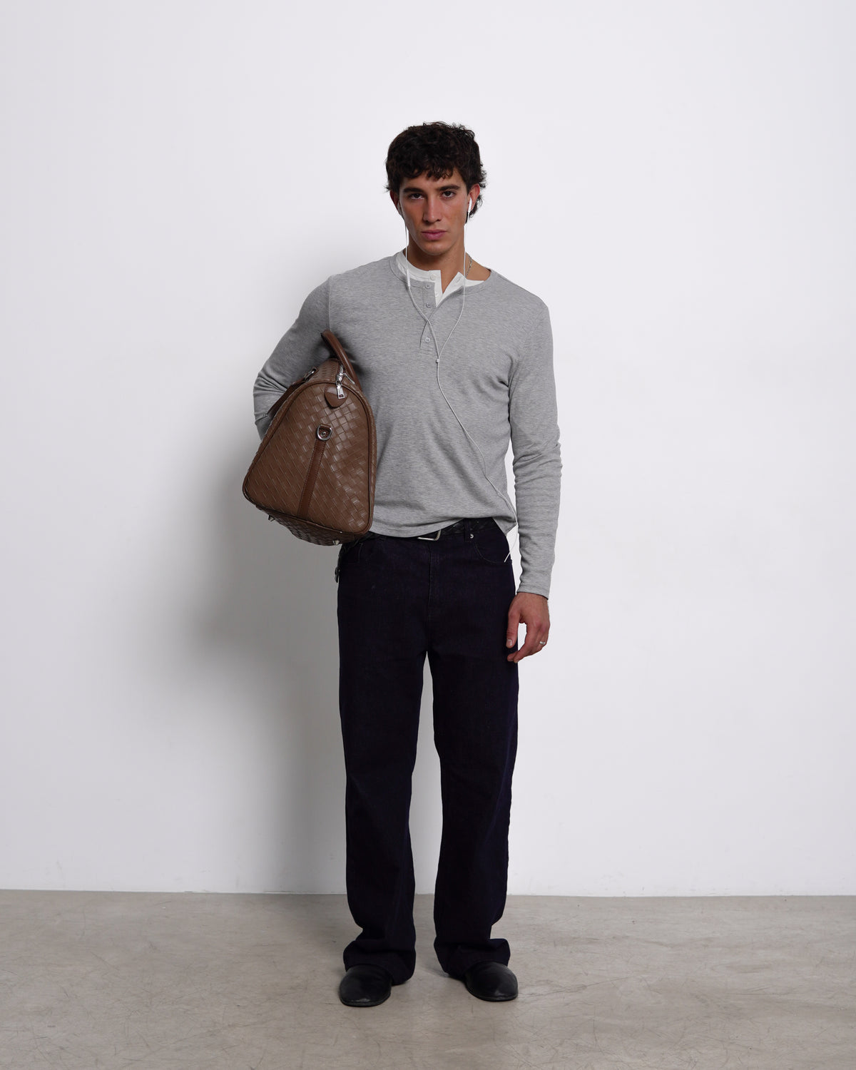 Essential Henley Shirt | Grey