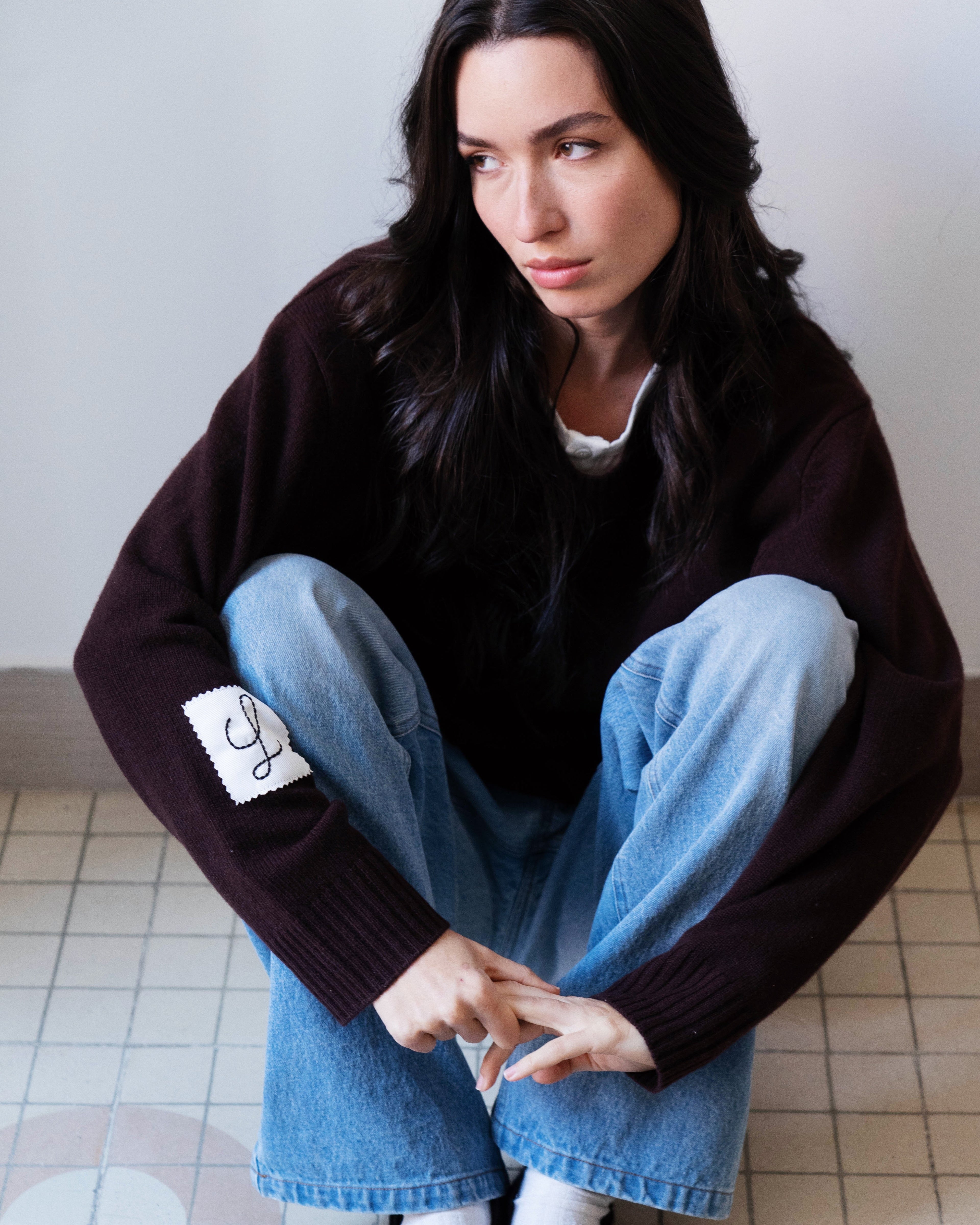 Refined Cashmere Sweater | Brown