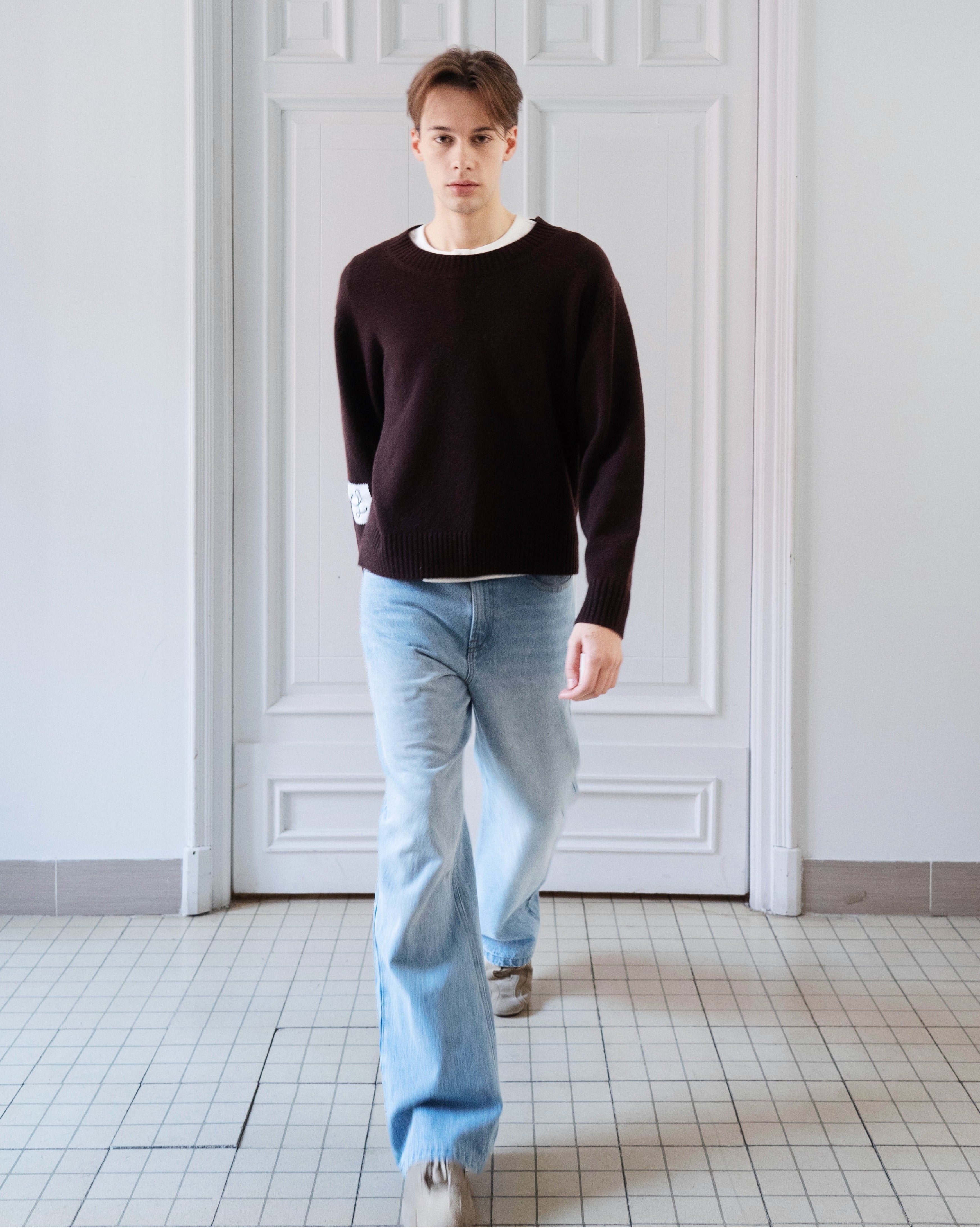 Refined Cashmere Sweater | Brown