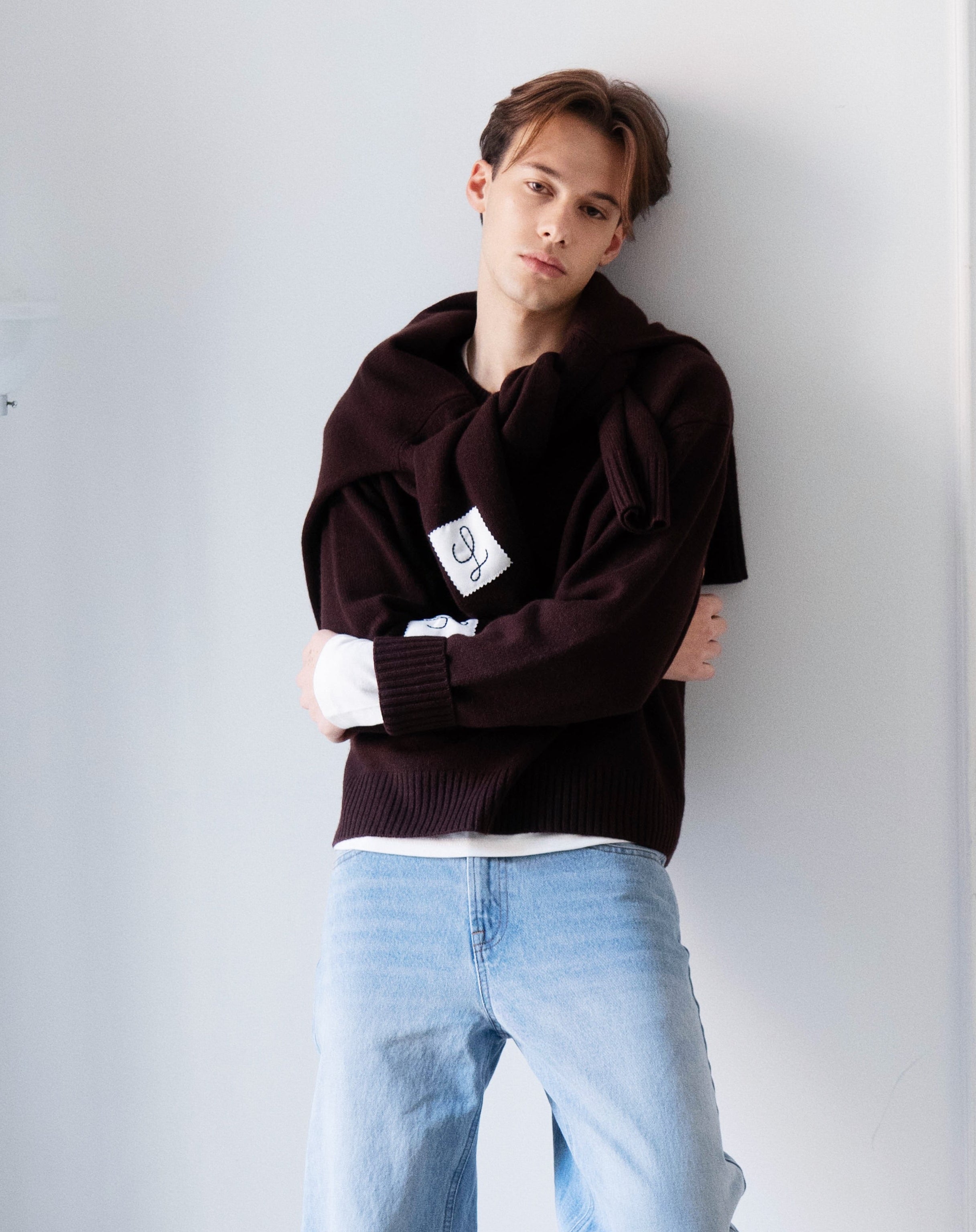 Refined Cashmere Sweater | Brown